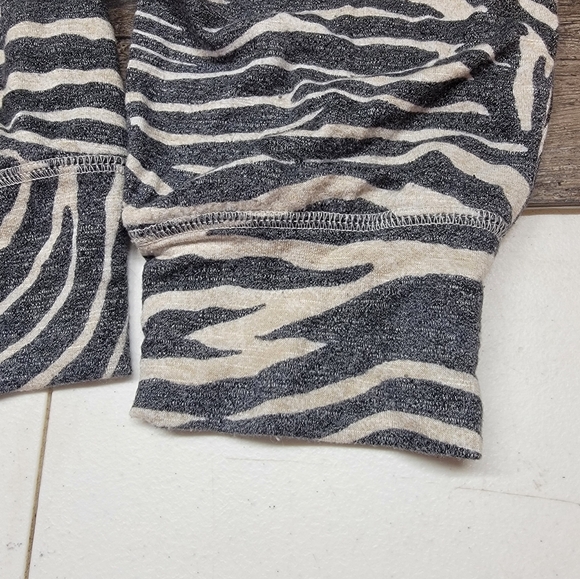 Express One Eleven Zebra Jogger Grey White Pockets Stretch Comfort Womens M - Picture 3 of 4